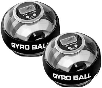 Xiuboo Torqueball, Torque Hand Exerciser, Gyroscopic Forearm Exerciser, All-Metal Power Gyro, Auto-Start Wrist Power Trainer Ball with LED Lights (2PCS)