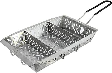 Proud Grill UltraVersatile Stainless Steel Grill Basket - Large BBQ Grill Basket for Grilling Vegetables. Detachable Handle and Movable dividers. Perfect Grill Accessory to Grill Veggies, Fish, Meat.