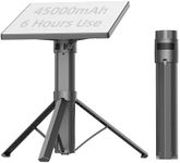 UranGlyx Starlink Mini Battery Pack, 6-Hour Runtime, 166Wh/45000mAh, Starlink Mini Power Stand with Integrated Tripod, Built-in Type-C Fast Charging for Outdoor & Remote Work, IP67 Waterproof