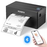 MUNBYN Shipping Label Printer Bluetooth Connection, Thermal Label Printer 4x6, Postage Label Printer for Business, Compatible with Etsy, Shopify, Ebay, Amazon, Royal Mail, DHL, DPD, Evri, 130B, Black