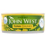 John West Tuna Chunks in Sunflower Oil, 145 g, Pack of 12