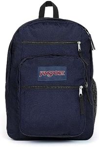 JanSport Big Student, Large Backpack, 37 L, 43 x 33 x 25 cm, 15in laptop compartment, Navy