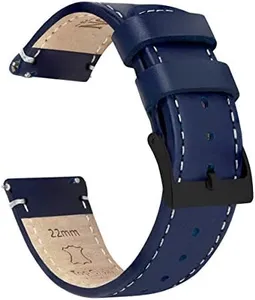 BARTON WATCH BANDS - Top Grain Leather Watch Bands Compatible with Apple Watch Models - 1, 2, 3, 4, 5, 6, 7, 8, 9, 10, SE, Ultra & Ultra 2