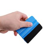 Fashion Hitch ACC0043 Vinyl Wrap Squeegee Applicator Professional Wrapping Sign Decal Plastic Tool Felt Edge, Blue