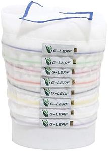 G-LEAF All Mesh Bubble Bag 20L 5 Gallon 8 Bags Herbaceous Ice Bubble Bag Extraction Essence Plant Bags 25 Micron Press Strainer and Storage Bag Kit for Herb Extraction and Production