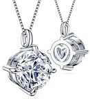 Anniversary Romantic Gift for Her, Birthday Gifts for Wife from Husband, Moissanite Pendant Necklaces for Women, Best Jewelry Present to Girlfriend Mom Daughter for Christmas Valentines 2ct