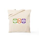 CafePress Eat Sleep Chemistry Tote Bag Natural Canvas Tote Bag, Reusable Shopping Bag