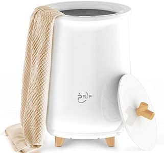 Towel Warmer, Heated Towel Warmer Bucket for Bathroom, Large Towel Warmers for Bedroom, Auto Shut Off, Fits Up to Two Oversized Towels, Bathrobes, Blankets, Pajamas Gifts for Mom,Dad,Him,Her White