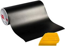 Oracal 751 Premium Long-Term Indoor & Outdoor Craft Vinyl 12in x 6ft Roll for Cutters and Plotters Including Hard Yellow Detailer Squeegee (Matte Black)