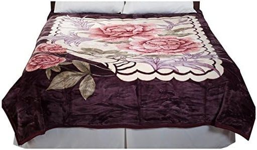 Lavish Home Rose Heavy Thick Plush Mink Blanket - 8 Pound
