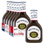 Sweet Baby Ray's Honey BBQ Sauce, Pack of 6 x18oz bottles, Sweet Barbeque sauce, Perfect for Burgers, Ribs and Chicken – 510g Bottle