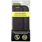 Stoplock RFID Contactless Protection Pouch Purse Wallet SS5433 - Anti-Theft Signal Blocker Credit Card Key Fobs Mobile Phones,Black,192mm x 100mm x 9mm