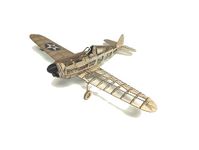 Curtiss P40 Warhawk Balsa Model Airplane kit, Gift, Hensons Hobbies Flying kit, Free Flight Rubber Powered, Scale Model, Classic Gift