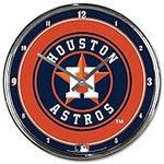 MLB Houston Astros Chrome Clock