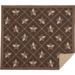 VHC Brands Farmhouse Star King Quilt 97x110, Black