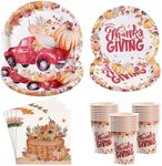 96Pcs Thanksgiving Paper Plates and