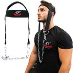 Head Harness Neck Strap Training Development Thick Neck Builder Strength Resistance Hat with Chain for Exercise Weighlifting