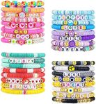 LUYI 32 Pcs Preppy Jewelry Bracelet