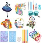 Ywait2long Paper Quilling Kit for Beginners, DIY Craft Kit, Paper Filigree Kit with 5 Different Quilling Patterns, Updated Paper Crimper, Glue and Other Essential Tools - Fun and Creative Gift