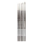 da Vinci, COLINEO short handle, miniature set, synthetic fibres, artist brushes, miniature painting, liquid acrylic paints, made in Germany, set, 5 sizes -5/-3/0/1/2