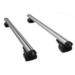 Summit SUM-003 Semi Universal Roof Bars (Pair of) to Fit Cars with Running Rails, Aluminium 1.35m in Length, Set of 2, one size, Silver