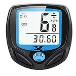 DINOKA Bike Speedometer Wireless, Waterproof Bike Computer and Bicycle Odometer Multi-Function LCD Backlight Display