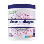 Genuine Health Bovine Clean Collagen Powder, 50 servings, 500g tub, 10g collagen per serving, Natural joint, skin, hair, nail support, Unflavoured, Dairy & gluten Free, Grass-fed, Non-GMO, Keto & paleo-friendly
