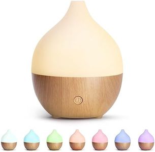 SALKING Essential Oil Diffuser, 100ml Compact Aromatherapy Diffuser with Auto Shut-Off Function, Cool Mist Humidifier with Warm White Lights, for Office Home