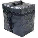 Waterproof Insulated Food Delivery Bag Thermal Food Pizza Bag Picnic Lunch Cooler Bag, Black