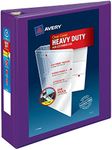 Avery Heavy-Duty View 3 Ring Binder, 2" One Touch EZD Rings, 1 Purple Binder (79777)