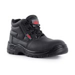 BKS Mens Safety Work Boots Leather Steel Toe Cap & Midsole Size 3 to 13 UK (8 UK, Black)