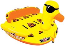 Wow Sports Mega Ducky Towable Deck Tube - 1-5 Person - 850 lb Capacity - Duck Design - for Boating - Youth & Adults