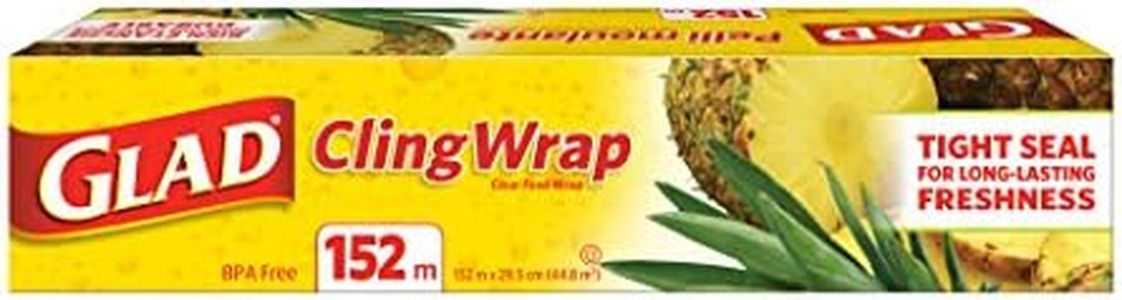 Glad ClingWrap Plastic Wrap, 152 Metre Roll, Made in Canada of Global Components