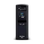 CyberPower CP1500PFCLCD PFC Sinewave UPS System, 1500VA/1000W, 12 Outlets, AVR, Mini Tower