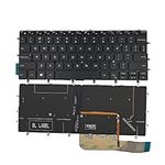 Laptop Replacement US Layout with Backlit Keyboard for Dell XPS 13 9370 9380 9370 9380 Black