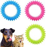 Puppy Teething Chew Toys, 3 Pcs Puppy Toys, Puppy Toys from 8 Weeks Small Dog, Teething Toys for Puppies, Dog Chew Toys, for 360° Clean Soothe Itching Rubber Oral Health Puppy Interactive Chew Toy