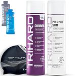 TRIHARD Swim Shampoo and Conditioner Combo | Chlorine Removal for Swimmers, Kids, and Adults - Pre Swim Hair Protection and Post Swim Hair Repair - Safe for Colored Hair