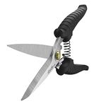 stedi 9-inch Multipurpose Heavy Duty Scissors, Extended & Reinforced Ultra Sharp Blades with Finely Serrated, High Carbon Stainless Steel Shears for Household Pruning, Office, Gardening, Black