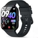QCOQ Smart Watch for Men Women Answer/Make Calls, 1.96" HD Fitness Watch with Heart Rate Sleep SpO2 Monitor, Step Counter Fitness Tracker, 110+ Sports Activity Trackers, Smartwatches for Android iOS
