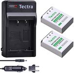 Tectra 2-Pack NP-85 Replacement Battery and Charger Kits for Fujifilm FinePix S1, FinePix SL240, FinePix SL260, FinePix SL280, FinePix SL300, FinePix SL305, FinePix SL1000 Cameras