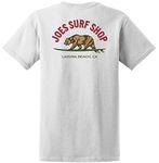 Joe's Surf Bear Logo Heavyweight Cotton T-Shirt-White/c-S