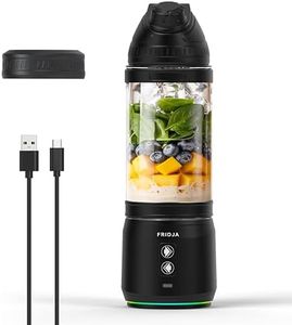 Fridja F500 Portable Blender, Powerful 240W Motor, USB-C Rechargeable, Leakproof & Compact Design, Perfect for Smoothies, Protein Shakes, Travel & Gym, BPA-Free Bottle, 6 Leaf Serrated Blades, 700ml