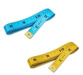 Alfya Tape Measure (2-Pack) Suitable for Measuring Body –Soft Sewing Tape 2-Sided - 60 Inches & 150 cm-Tailor Clothing Tape for Body Measurements -Dual Sided Tape - Multi Colour & Pack (Blue & Yellow)