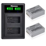 Hisewen NB-10L Battery 2 Pack and Dual Battery Charger for Canon PowerShot G1 X, G3 X, G15, G16, SX40 HS, SX50 HS, SX60 HS Digital Camera