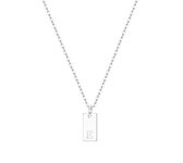 CASSIECA Initial E Necklace for Women Girls Letter A-Z Necklace Name Necklaces 925 Sterling Silver Plated Monogram Name Jewellery BIrthday for Mom Teenage Girls (with Gift Box)