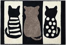 ZebraSmile Bathroom Rugs - Cat Bathroom Rug Non Slip Washable Soft Bath Mat Shower Room Bathmat Funny Doormat Cat Bath Rug19.5 X 31.5 in