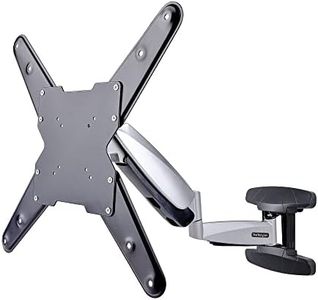 StarTech.com VESA TV Wall Mount, Adjustable Full Motion Mount For 23"-55" Displays, Slim Wall Mount TV Bracket Supports 66lb (30kg), Extendable/Tilting/Swivel Monitor Wall Mount (FHA-TV-WALL-MOUNT)