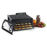 Excalibur 3548CDB 5-Tray Electric Food Dehydrator Features Adjustable Thermostat and Digital 48-hour Timer Faster and Efficient Drying Made in USA, 5-Tray, Black