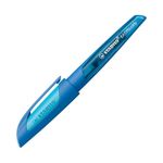 STABILO EASYbuddy - School Fountain Pen for Left-Handers, with erasable Blue Ink and Left Handed Nib - Dark Blue/Light Blue