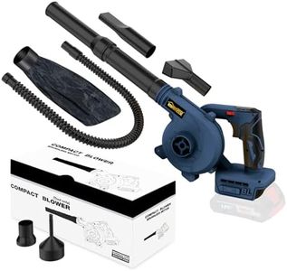 Cordless Leaf Blower for Bosch CORE18V Battery, 2-in-1 Handle Electric Blower + Vacuum Cleaner, 6 Variable Speed Up to 180MPH, Electric Jobsite Air Blower with Brushless Motor (Battery Not Included)